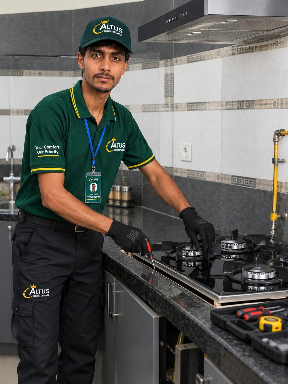 گیس بھرائی اور لیک چیک